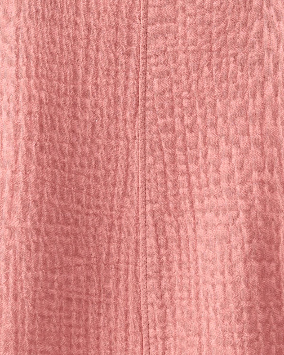 Pantalón corto de gasa de algodón orgánico para niños pequeños en rosa