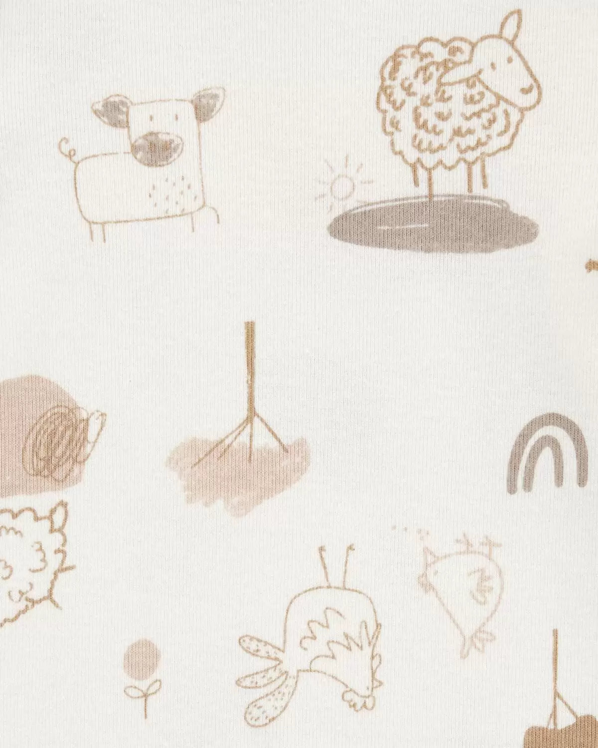 Paquete de 6 mamelucos de manga larga para bebé