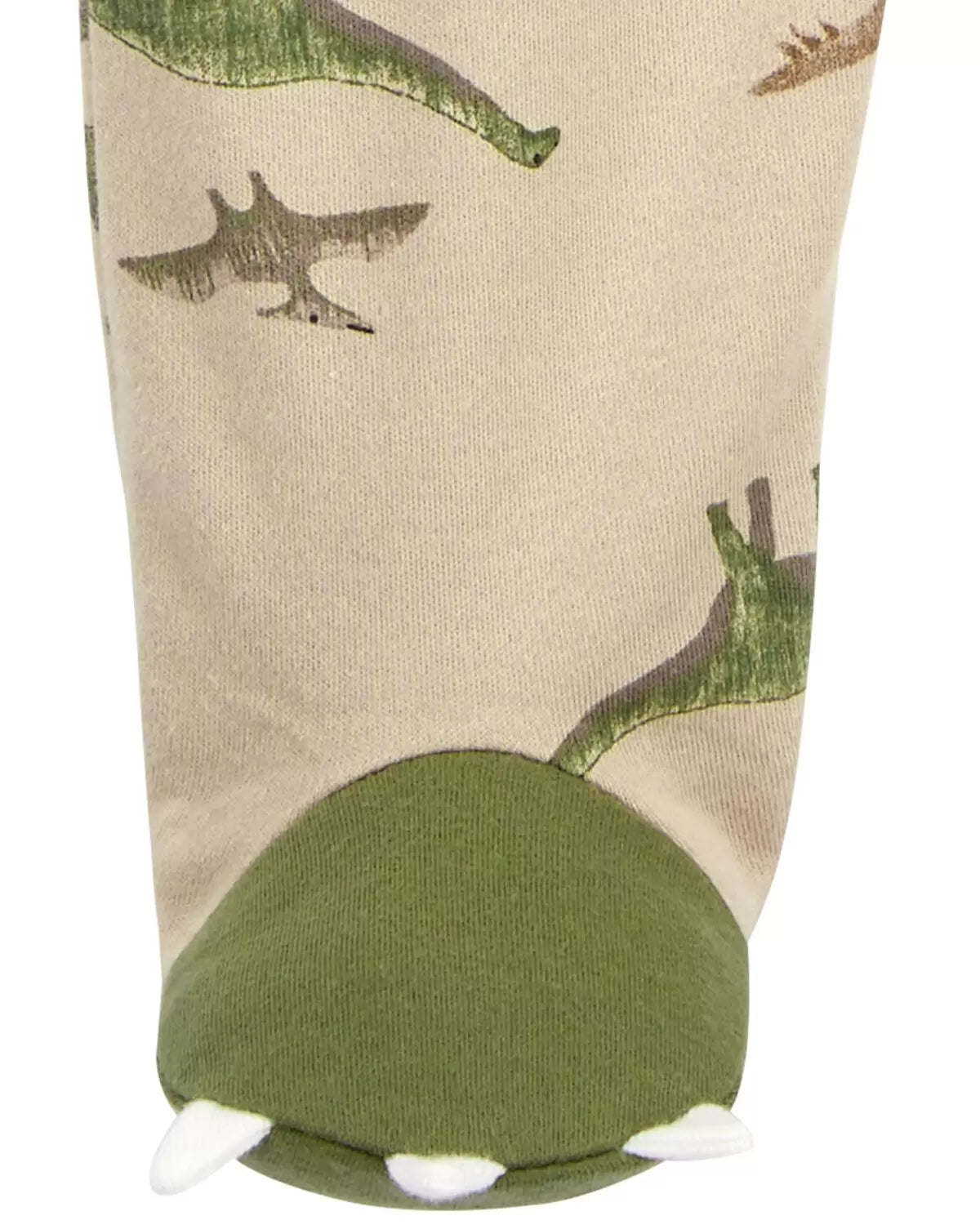 Pijama para bebé con cremallera de 2 vías Dinosaurio Algodón