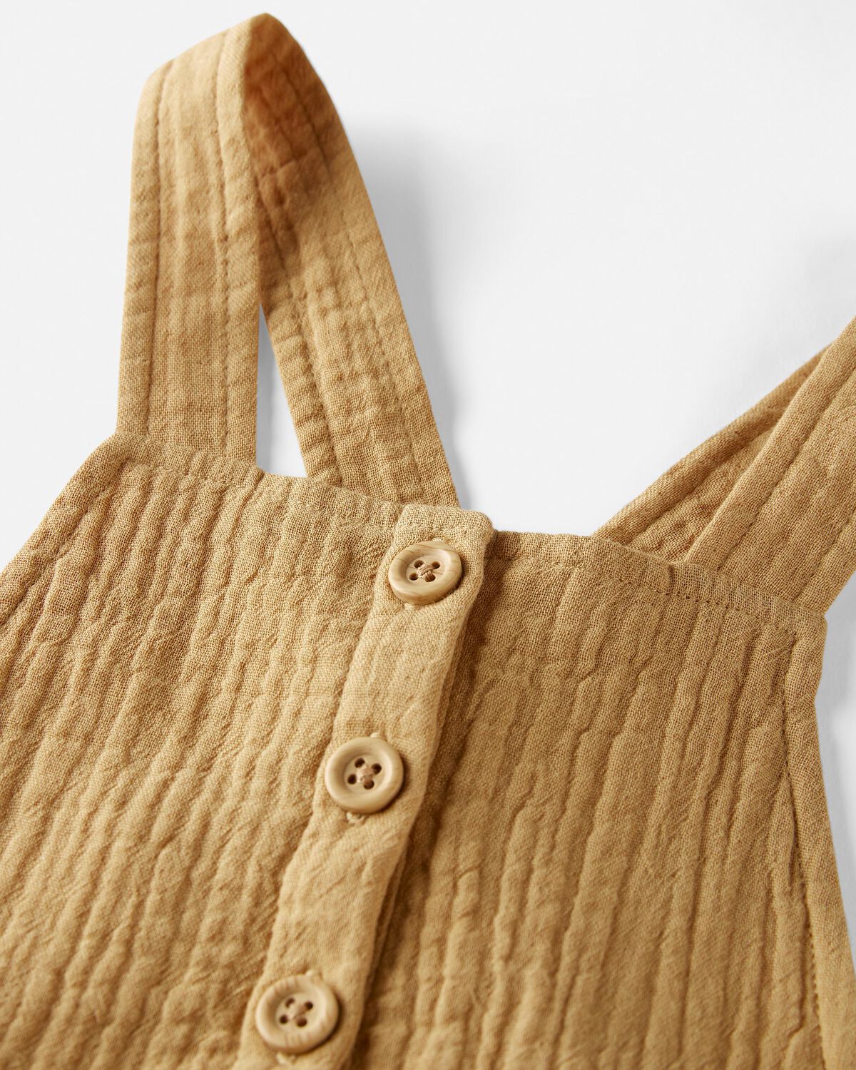 Monos de gasa de algodón orgánico para niños pequeños