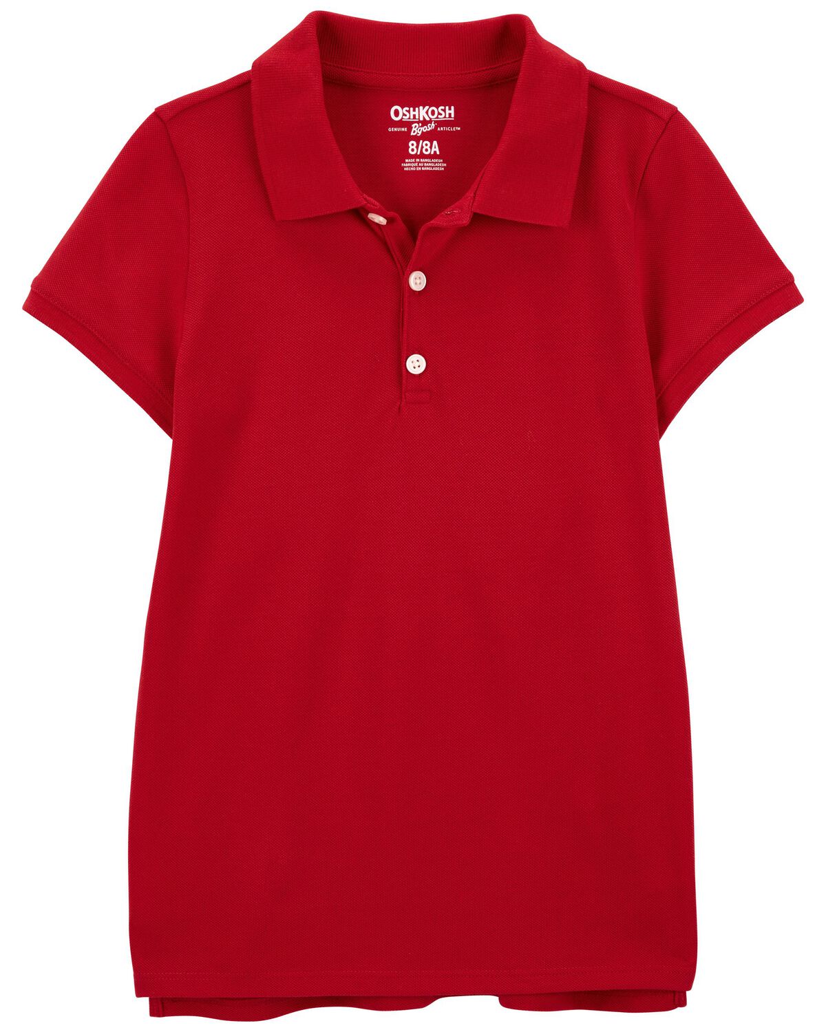 Polo rojo para niña
