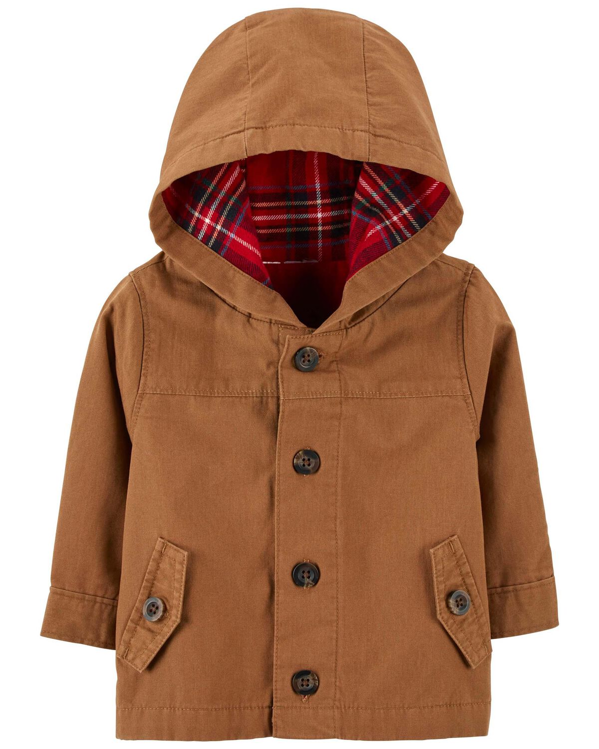 Chaqueta con capucha de lona para bebé