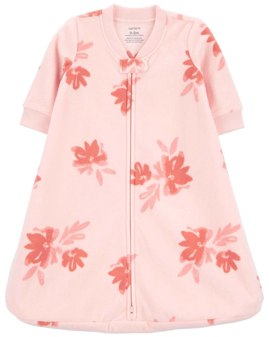 Saco de dormir de vellón con cremallera de 2 vías para bebé