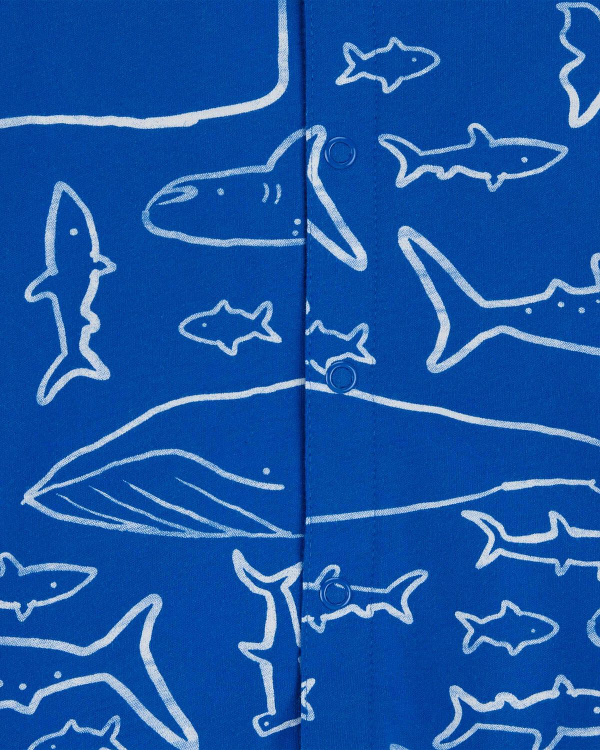 Mameluco Baby Whale Snap-Up