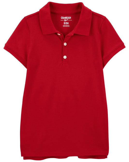 Polo  rojo para niña