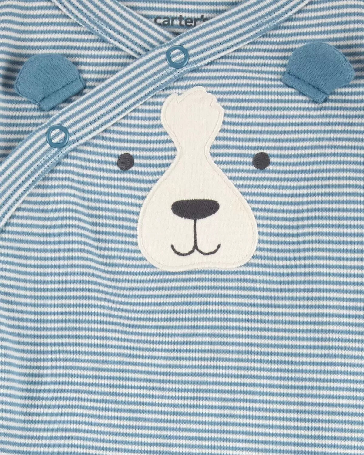 Pijama Baby Striped Dog Side-Snap Dormir y Jugar